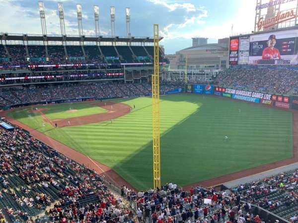 Progressive Field, section: 418, row: B, seat: 6