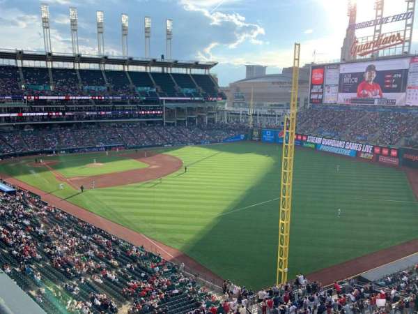 Progressive Field, section: 421, row: D, seat: 6