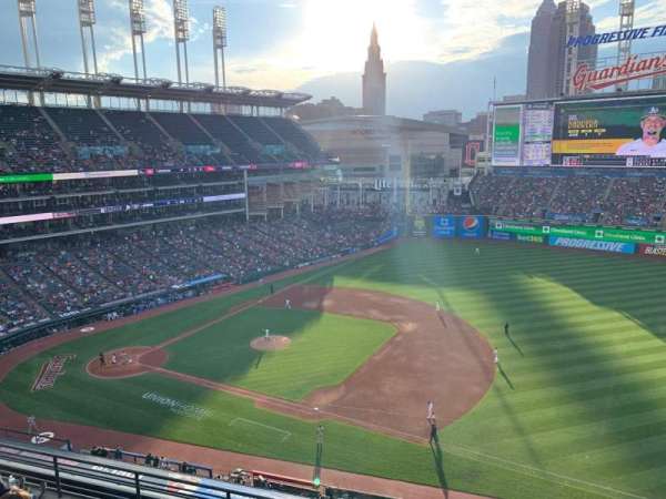 Progressive Field, section: 437, row: A, seat: 2