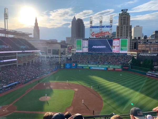 Progressive Field, section: 442, row: F, seat: 2