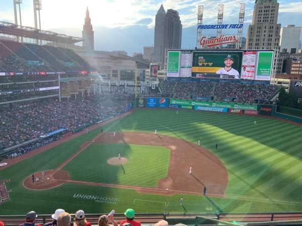 Progressive Field, section: 444, row: E, seat: 1