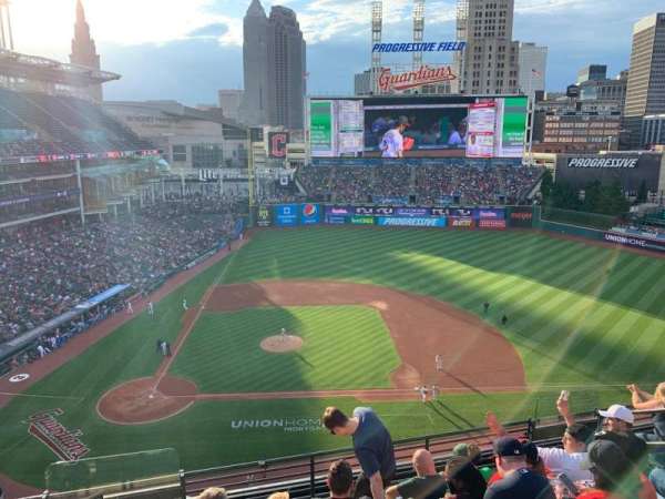 Progressive Field, section: 447, row: E, seat: 9