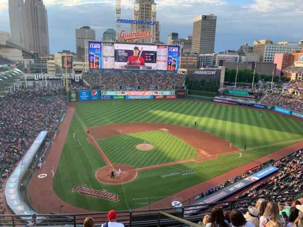 Progressive Field, section: 452, row: D, seat: 4