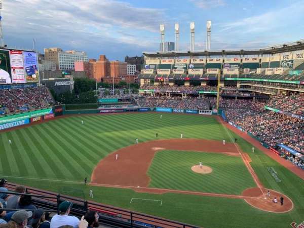 Progressive Field, section: 460, row: D, seat: 1