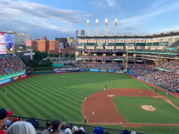 Progressive Field, section: 464, row: E, seat: 7