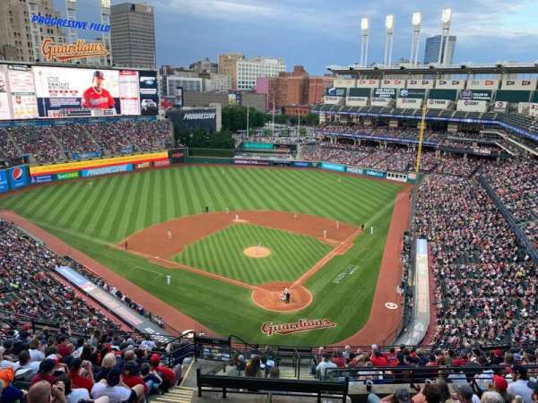 Progressive Field, section: 555, row: K, seat: 22
