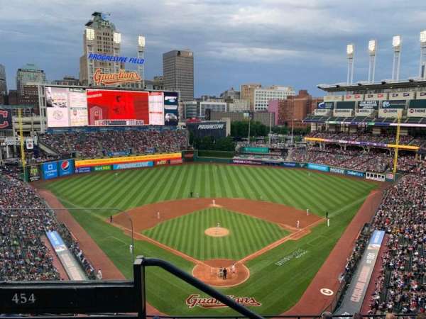 Progressive Field, section: 554, row: C, seat: 17