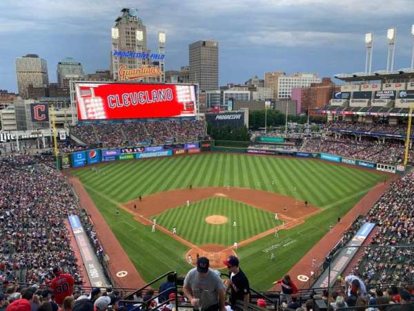 Progressive Field, section: 553, row: H, seat: 3
