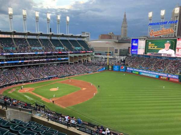 Progressive Field, section: 528, row: L, seat: 9