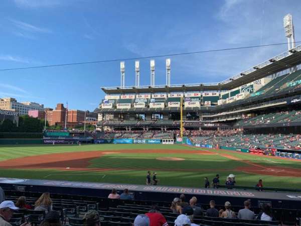 Progressive Field, section: 160, row: W, seat: 6