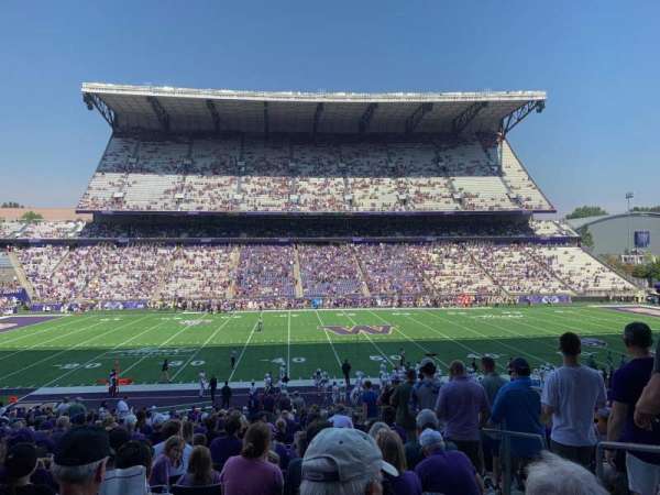 Husky Stadium, section: 107, row: 33, seat: 3