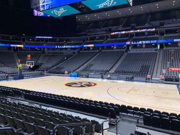 Ball Arena, section: 122, row: 9, seat: 16