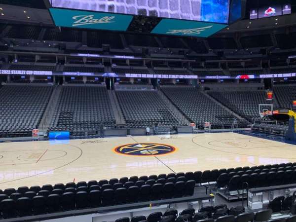 Ball Arena, section: 126, row: 9, seat: 8