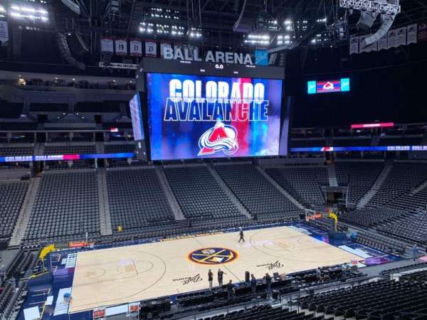 Ball Arena, section: 204, row: 2, seat: 1