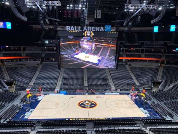 Ball Arena, section: 343, row: 1, seat: 3