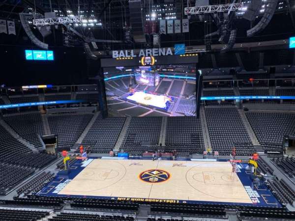 Ball Arena, section: 341, row: 1, seat: 11