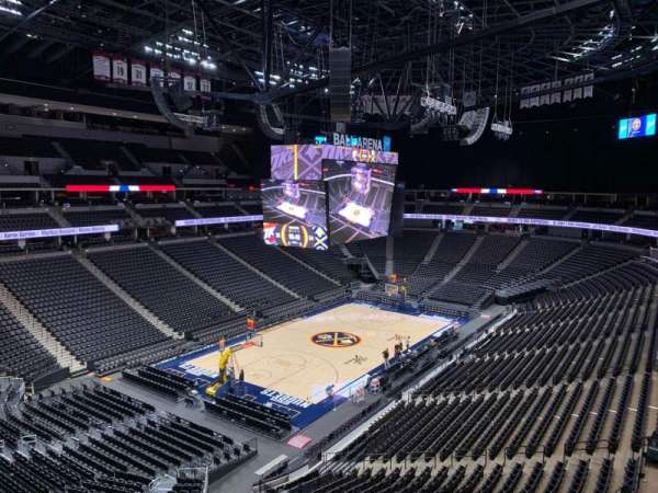 Ball Arena, section: 313, row: 1, seat: 7