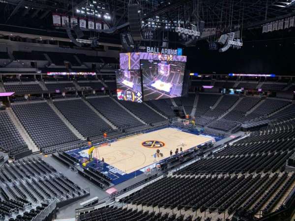 Ball Arena, section: 311, row: 1, seat: 10