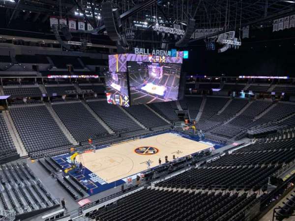 Ball Arena, section: 309, row: 1, seat: 19