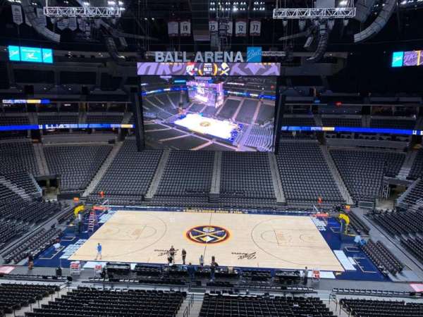 Ball Arena, section: 301, row: 1, seat: 16