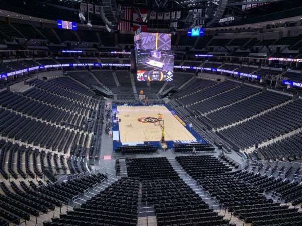 Ball Arena, section: 363, row: 1, seat: 12