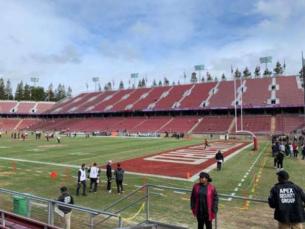Stanford Stadium, section: 108, row: F, seat: 39
