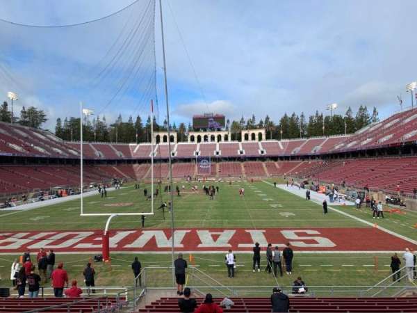 Stanford Stadium, section: 102, row: R, seat: 20
