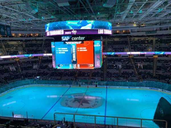 SAP Center, section: 228, row: 8, seat: 20
