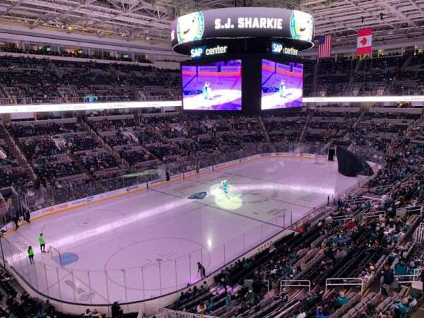 SAP Center, section: 204, row: 1, seat: 13