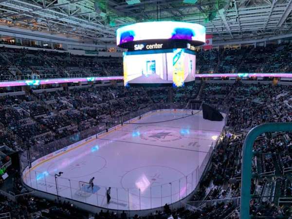 SAP Center, section: 206, row: 2, seat: 9