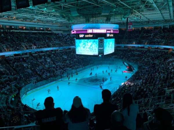 SAP Center, section: 205, row: 10, seat: 17