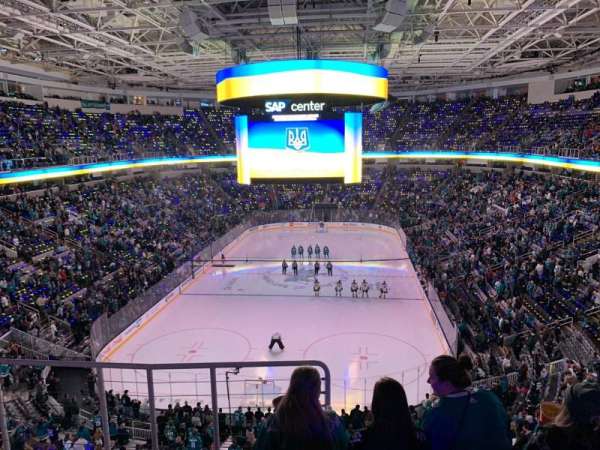 SAP Center, section: 207, row: 5, seat: 14
