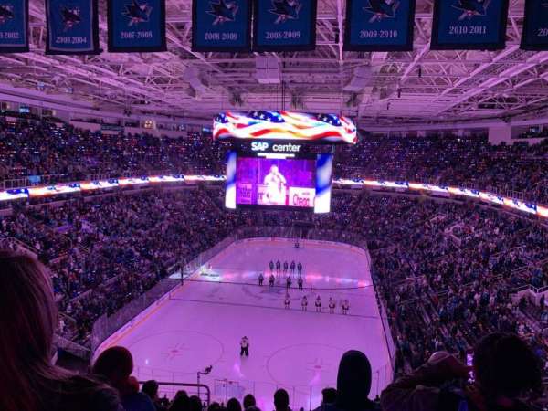 SAP Center, section: 207, row: 10, seat: 14