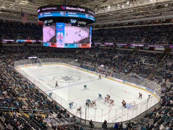 SAP Center, section: 211, row: 1, seat: 8