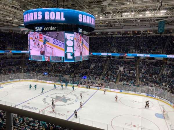 SAP Center, section: 213, row: 3, seat: 6