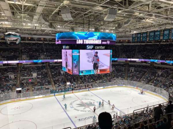 SAP Center, section: 216, row: 9, seat: 22
