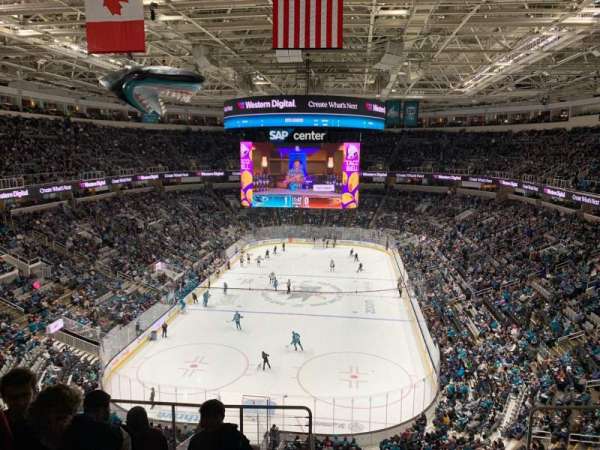 SAP Center, section: 221, row: 8, seat: 16