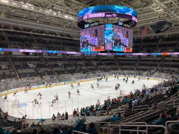SAP Center, section: 104, row: 24, seat: 7