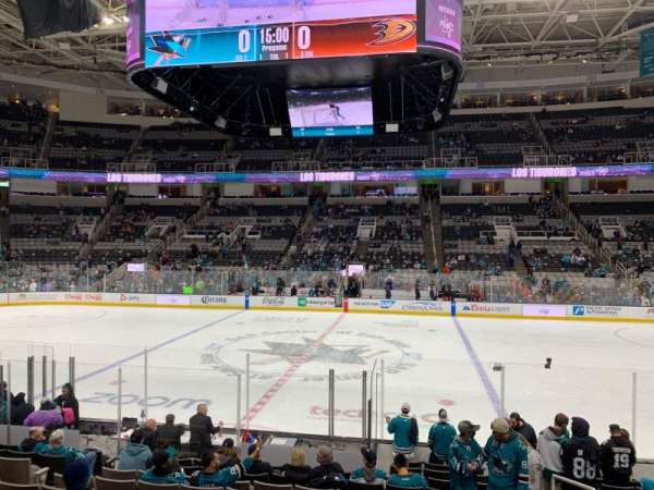 SAP Center, section: 115, row: 13, seat: 3