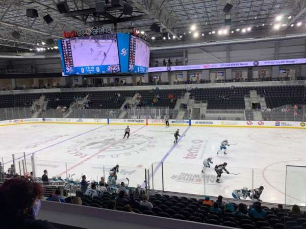 Tech CU Arena, section: 211, row: 2, seat: 1