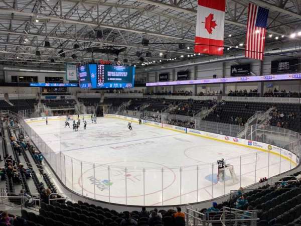 Tech CU Arena, section: 210, row: 1, seat: 1