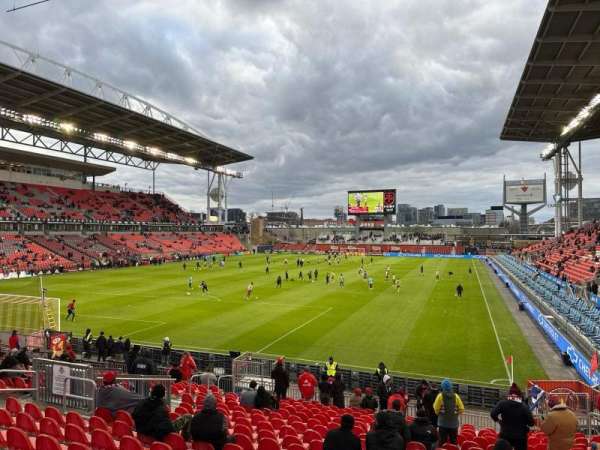 BMO Field, section: 113, row: 19, seat: 18
