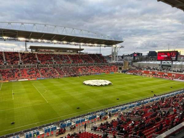 BMO Field, section: 210, row: 1, seat: 1