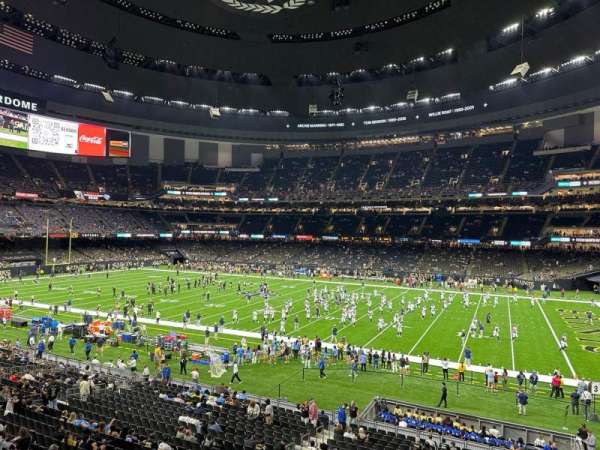Caesars Superdome, section: 215, row: 3, seat: 10