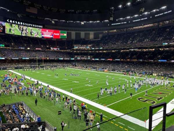 Caesars Superdome, section: 209, row: 2, seat: 1