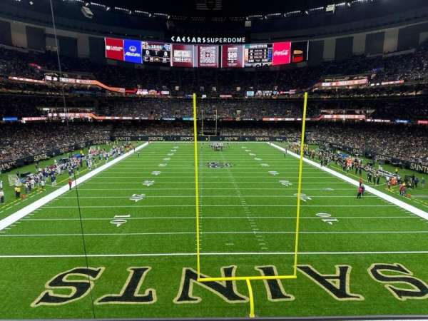 Caesars Superdome, section: 201, row: 4, seat: 5