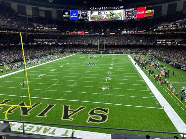 Caesars Superdome, section: 281, row: 3, seat: 8