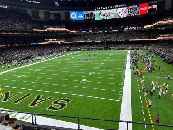 Caesars Superdome, section: 279, row: 3, seat: 10