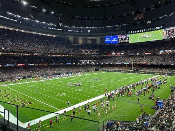 Caesars Superdome, section: 276, row: 3, seat: 6