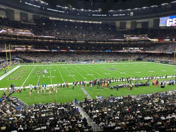 Caesars Superdome, section: 271, row: 3, seat: 5